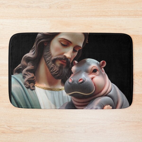 Item preview, Jesus Carrying Moo Deng designed and sold by tshirtsandme.