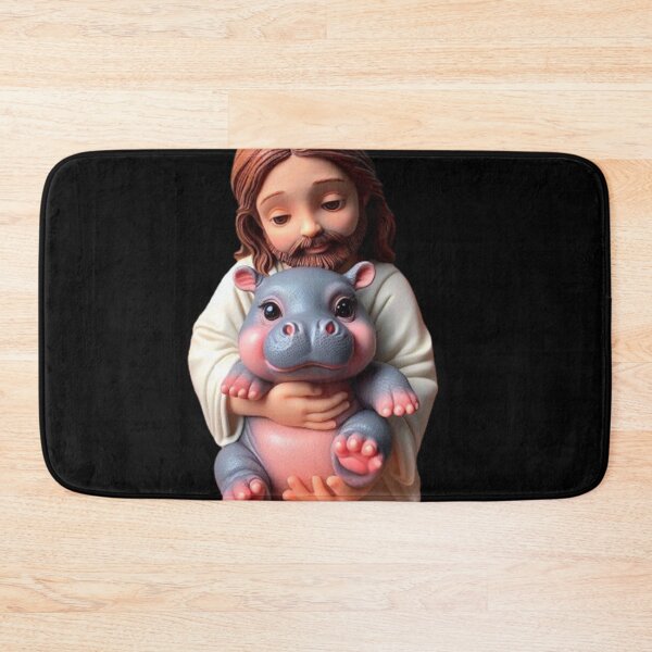 Item preview, Jesus Carrying Moo Deng designed and sold by tshirtsandme.