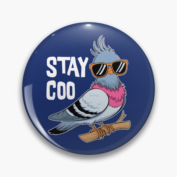 Item preview, Stay Coo! Cute Pigeon Pun designed and sold by PMCreative.
