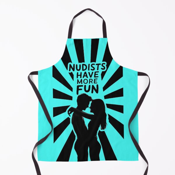 Item preview, Nudists Have More Fun - Unique Eye Catching - Aqua designed and sold by JLEmporium.