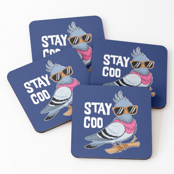 Item preview, Stay Coo! Cute Pigeon Pun designed and sold by PMCreative.