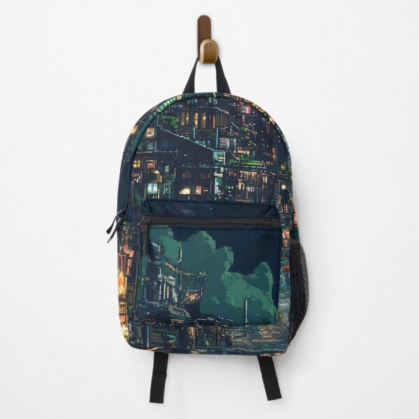 Item preview, Moonlit Night in Cyberpunk City designed and sold by KCrowDesigns.