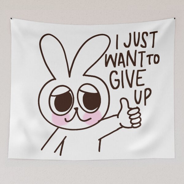 Item preview, I just wanna give up designed and sold by RedRiverValley.