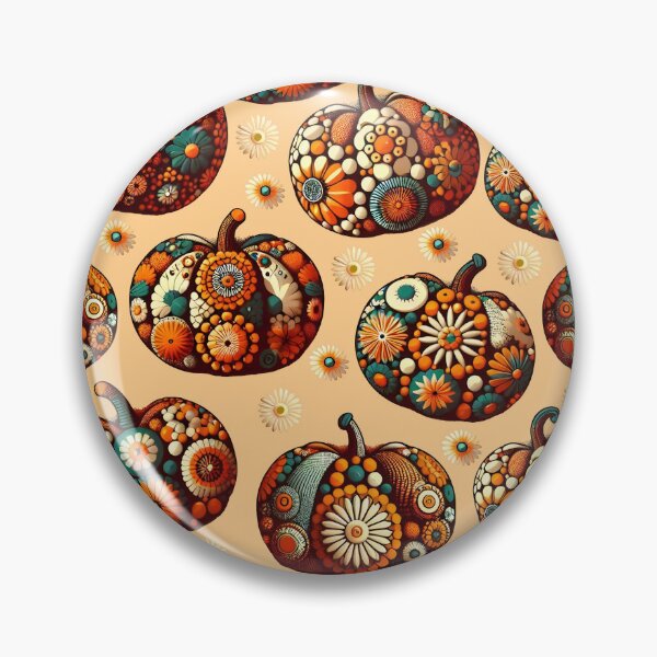 Item preview, Floral Pumpkins Apricot Orange designed and sold by SilverPegasus.