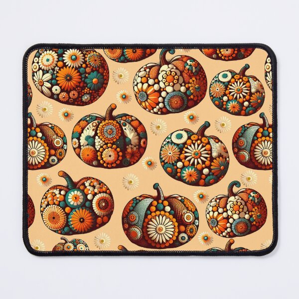 Item preview, Floral Pumpkins Apricot Orange designed and sold by SilverPegasus.