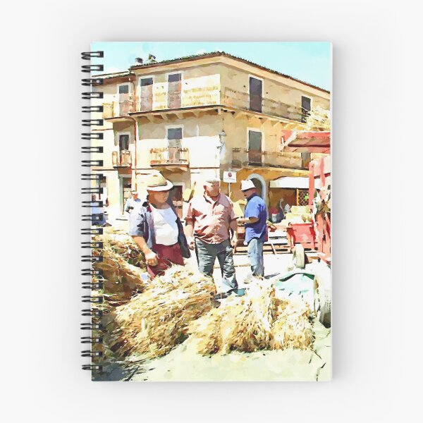 Item preview, Peasants with grain bundles in the square designed and sold by Giuseppe Cocco.