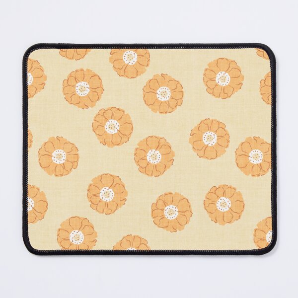 Item preview, Sweet flowers in linen look sun yellow designed and sold by Caroline Rausch.