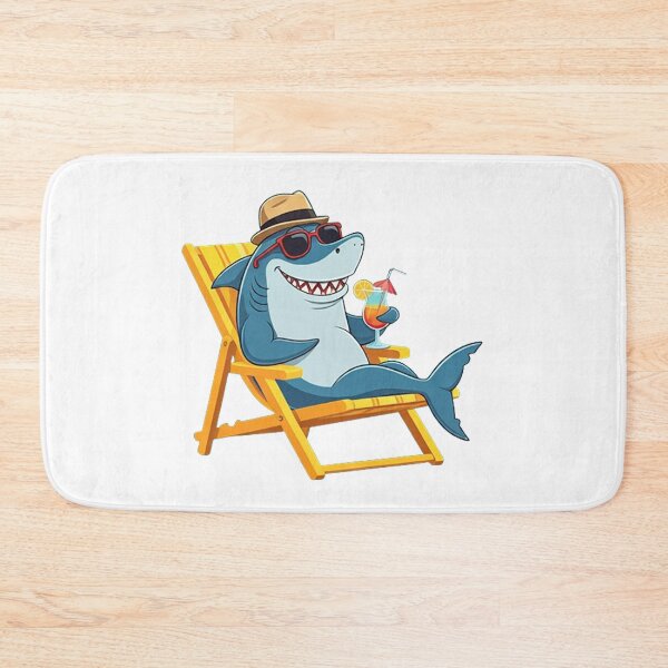 Item preview, sunbathing shark designed and sold by KaatsStyle.