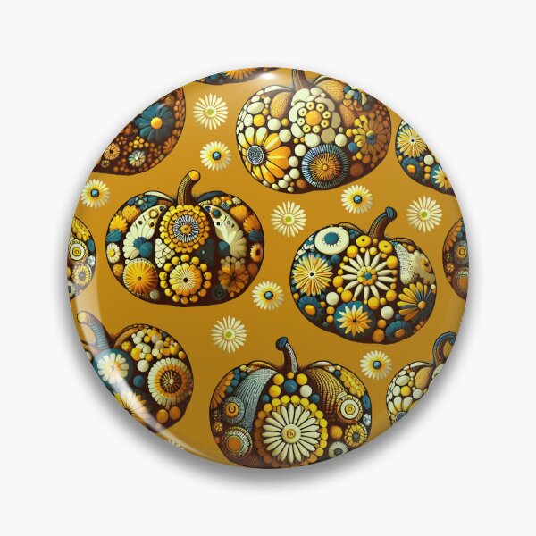 Item preview, Floral Pumpkins Yellow designed and sold by SilverPegasus.