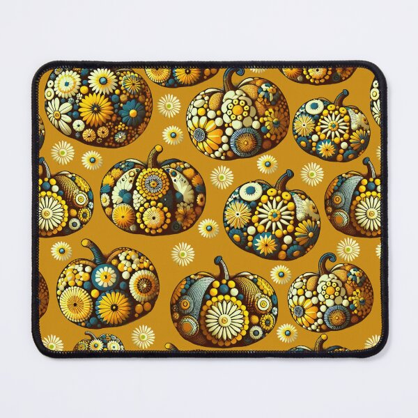 Item preview, Floral Pumpkins Yellow designed and sold by SilverPegasus.
