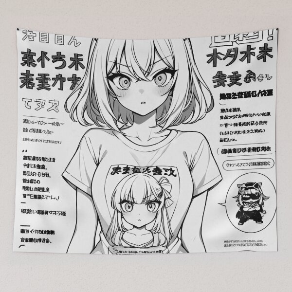 Item preview, Cute Asian Girl Poster designed and sold by AnimeMangaGirls.