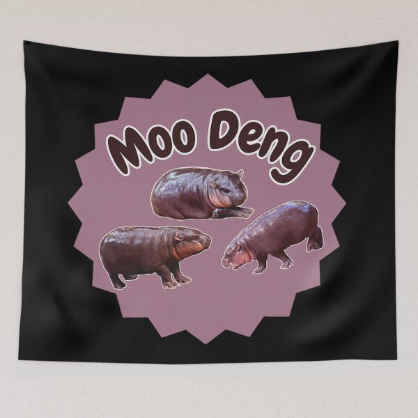 Item preview, Moo Deng the famous hippo designed and sold by tshirtsandme.