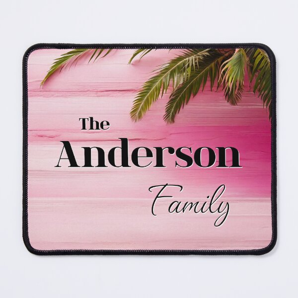Item preview, Unique Personalized Anderson Family | Pink Tropical Gift designed and sold by PinkGoddessLove.