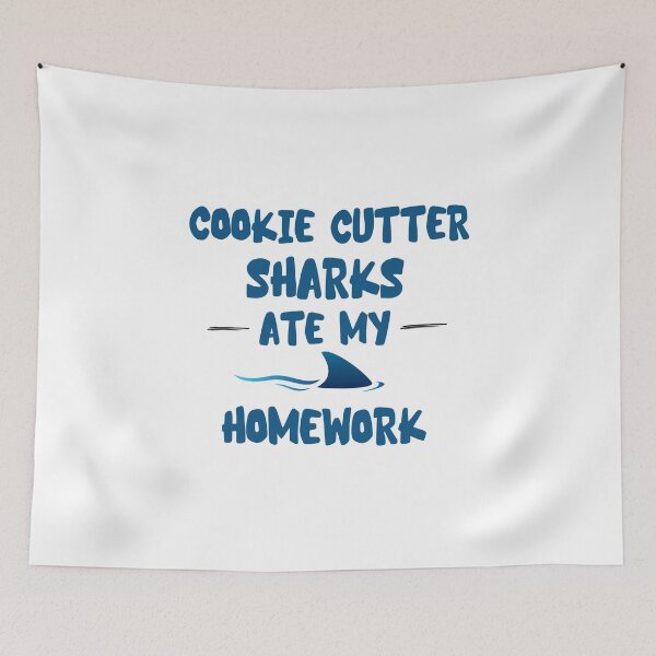 Item preview, cookie cutter sharks ate my homework tee tshirt t-shirt gift designed and sold by SellingStuff91.