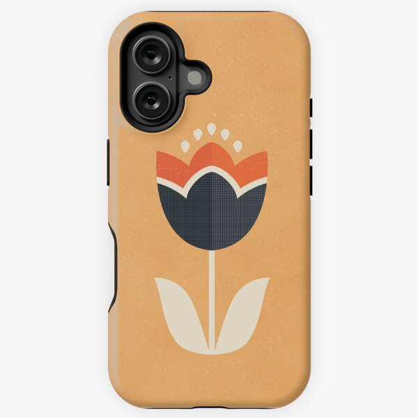 Item preview, Retro Tulip - Orange and Cream designed and sold by Daisy Beatrice.