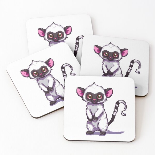 Item preview, Cute Lemur Pixelized designed and sold by RetroPop23.