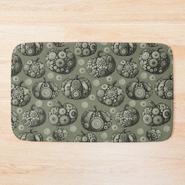 Item preview, Floral Pumpkins Sage Green designed and sold by SilverPegasus.