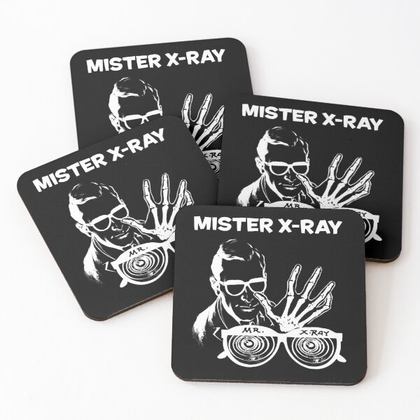 Item preview, Mister X-Ray Vintage Style Pop Art White Line Graphic designed and sold by wmxdesign.