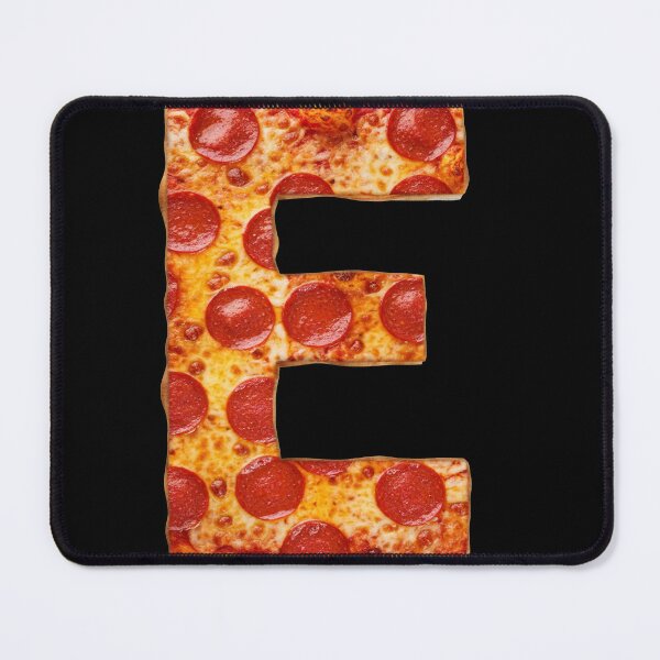 PIZZA LETTER E Mouse Pad