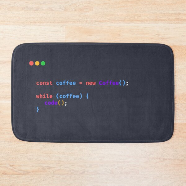 Item preview, While Coffee Code Funny Programmer designed and sold by Kannan-Ravi.