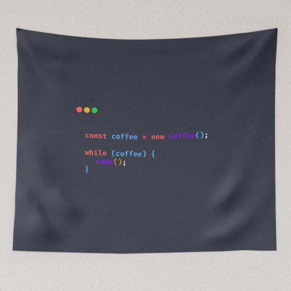 Item preview, While Coffee Code Funny Programmer designed and sold by Kannan-Ravi.