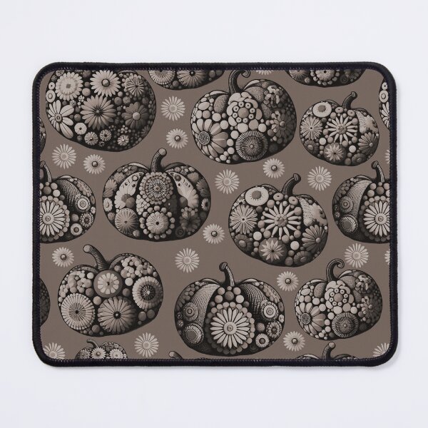 Item preview, Floral Pumpkins Taupe designed and sold by SilverPegasus.