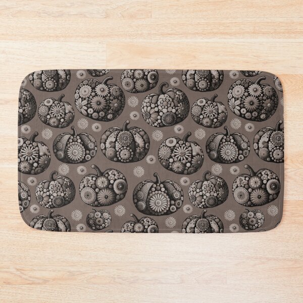 Item preview, Floral Pumpkins Taupe designed and sold by SilverPegasus.