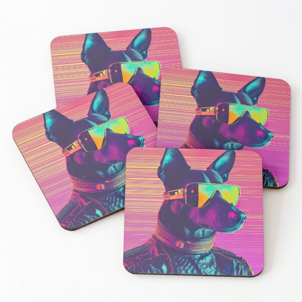 Item preview, Neon Hound: The Cyber Pup of Y2K designed and sold by Studio Axis.