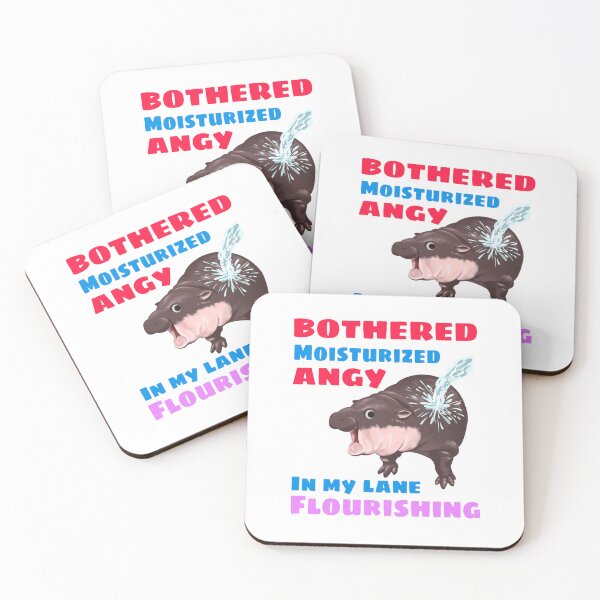 Item preview, Moo Deng moisturized funny quote  designed and sold by VoltSketches.