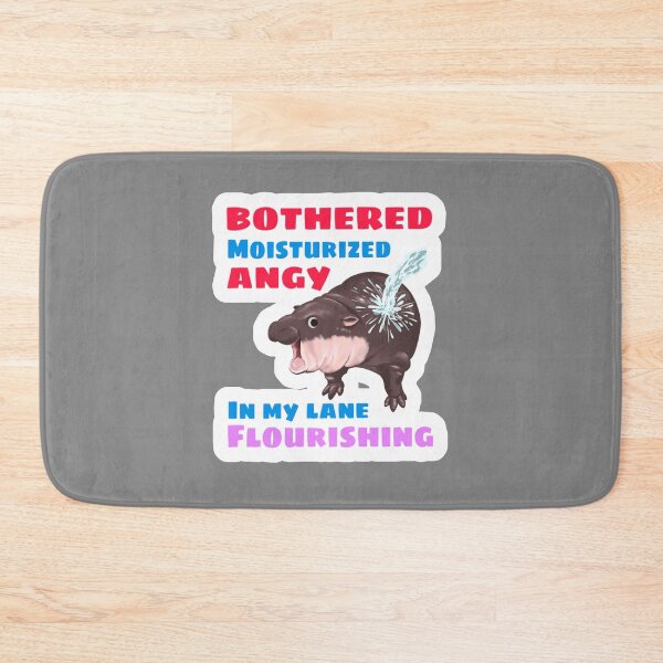 Item preview, Moo Deng moisturized funny quote  designed and sold by VoltSketches.