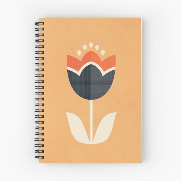 Item preview, Retro Tulip - Orange and Cream designed and sold by Daisy Beatrice.