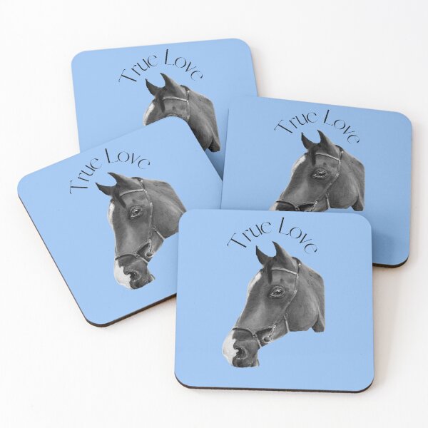 Item preview, 'True Love' black and white horse  designed and sold by Jennifer Morcom.