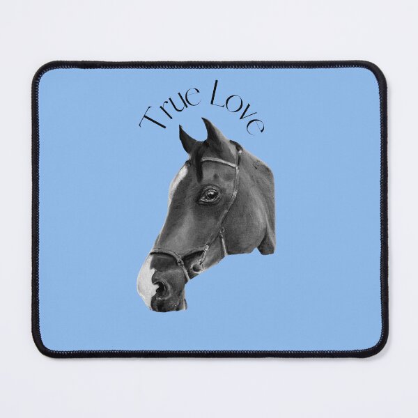 Item preview, 'True Love' black and white horse  designed and sold by Jennifer Morcom.