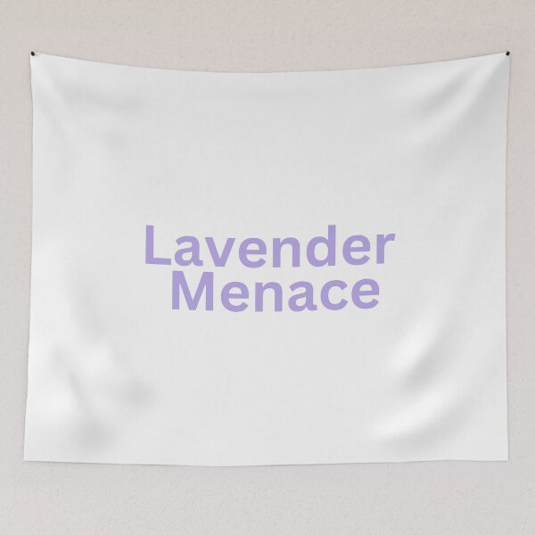 Item preview, Lavender Menace  - Lesbian Typography designed and sold by Travelslightly.