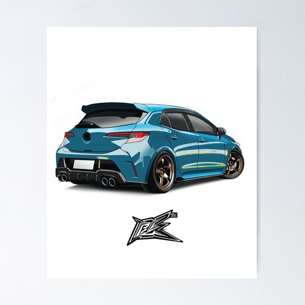 Item preview, toyota corolla e210 rear blue  designed and sold by NaquashM.