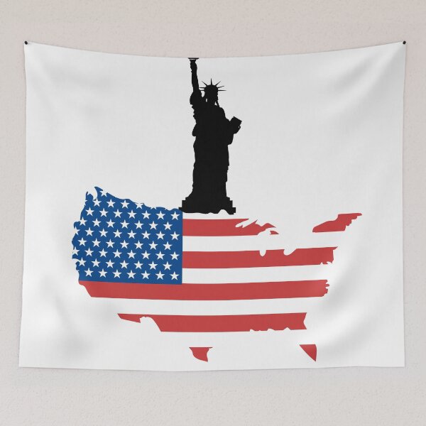 Item preview, USA Map Flag designed and sold by PodiShop.
