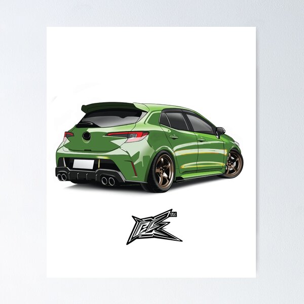 Item preview, toyota corolla e210 rear green  designed and sold by NaquashM.