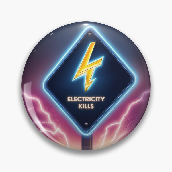 Item preview, Electric Shock Warning Sign designed and sold by CrazyDuoTeam.