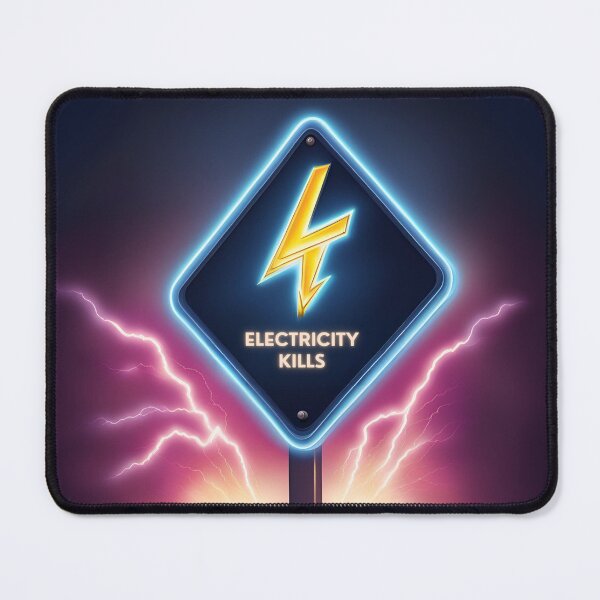 Item preview, Electric Shock Warning Sign designed and sold by CrazyDuoTeam.