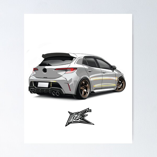 Item preview, toyota corolla e210 rear white  designed and sold by NaquashM.