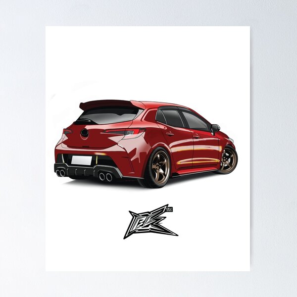 Item preview, toyota corolla e210 rear red designed and sold by NaquashM.