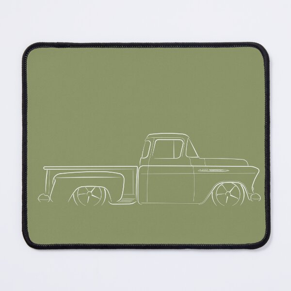 Item preview, 1955 3100 Pickup - profile Stencil, white designed and sold by mal-photography.