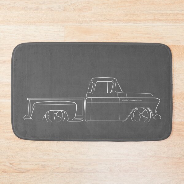 Item preview, 1955 3100 Pickup - profile Stencil, white designed and sold by mal-photography.