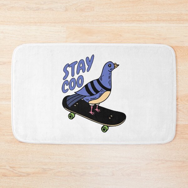Item preview, Stay Coo! Cute Skateboarding Pigeon Pun designed and sold by PMCreative.