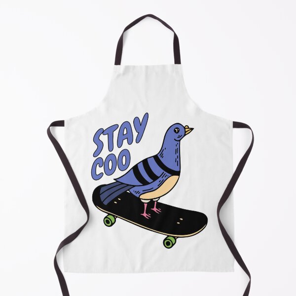 Item preview, Stay Coo! Cute Skateboarding Pigeon Pun designed and sold by PMCreative.