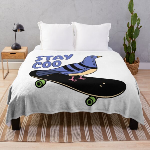 Item preview, Stay Coo! Cute Skateboarding Pigeon Pun designed and sold by PMCreative.