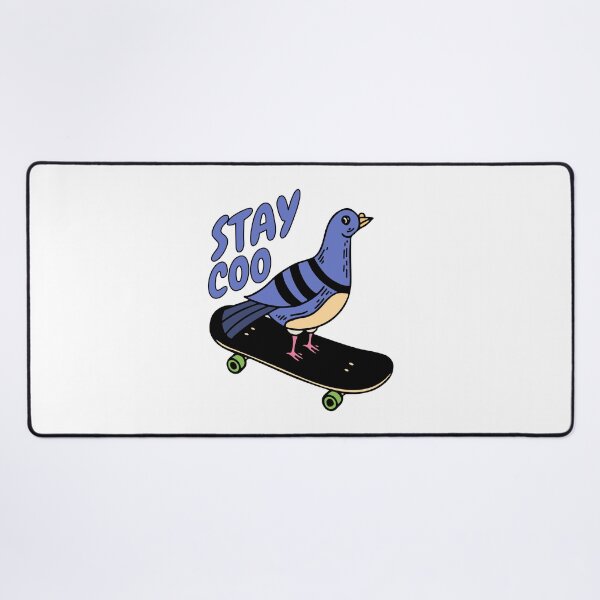Item preview, Stay Coo! Cute Skateboarding Pigeon Pun designed and sold by PMCreative.