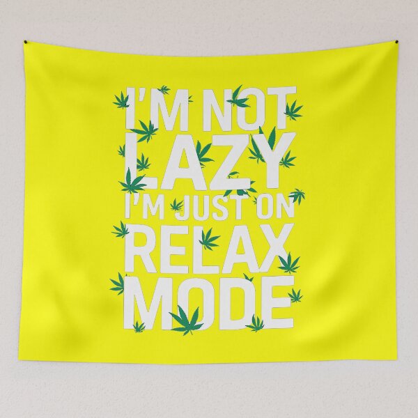 Item preview, I'm Not Lazy Just On Relax Mode - Yellow designed and sold by JLEmporium.