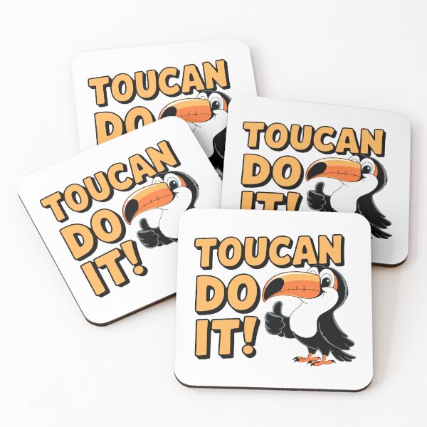 Item preview, Toucan Do It! Cute Toucan Pun designed and sold by PMCreative.