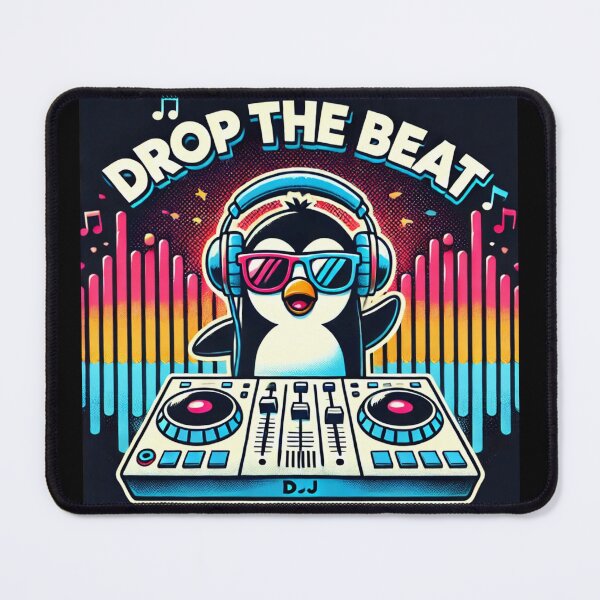 Item preview, Funny Cute Animals Artwork: DJ Penguin.  designed and sold by Davideus.